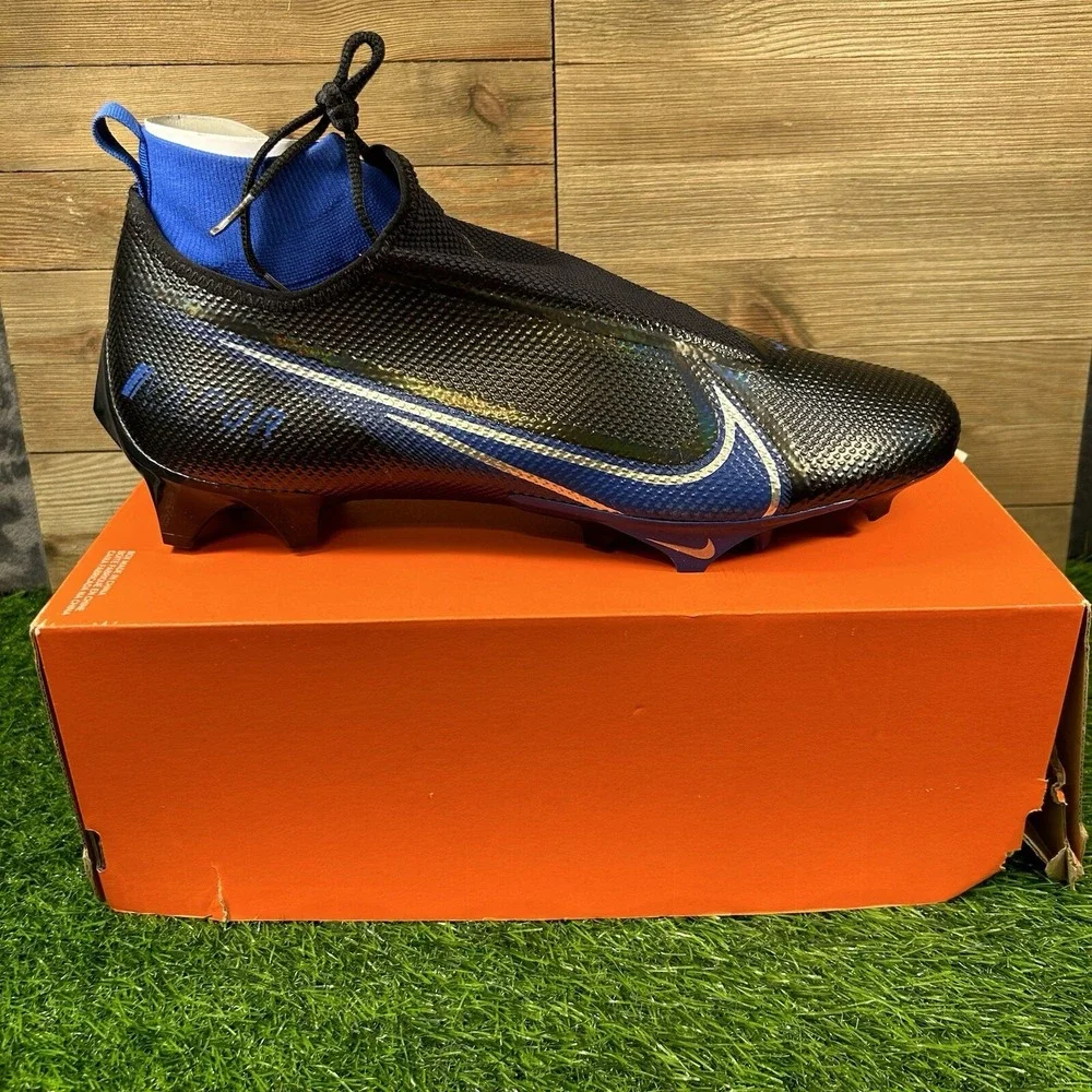 Nike Vapor Edge Pro 360 Football Cleats Mens Size 16 Black Blue AO8277-002